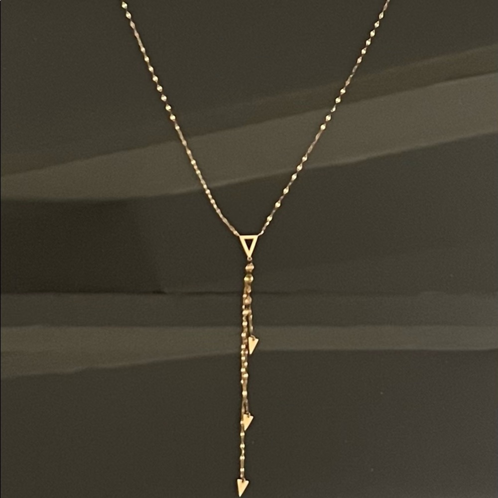 Lana Lariat necklace 14k solid gold.
